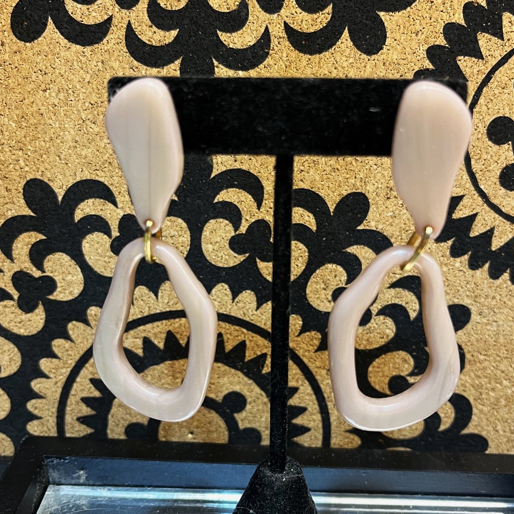 Vintage Acrylic Earrings 1970s